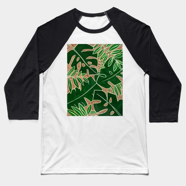 Positively Palmy Baseball T-Shirt by Coral Funnell